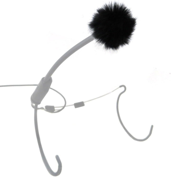 keepdrum WS05 Mini Fell-Windschutz für Lavalier-Mikrofone Ansteckmikrofone und Headsets