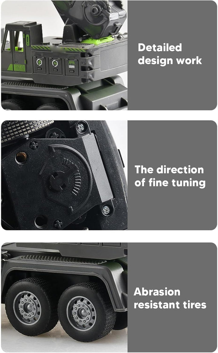 Srliya 1:32 RC-Kran Hochsimulation Bewegliches Gelenkferngesteuertes Kranmodell mit Leichter Mädchen