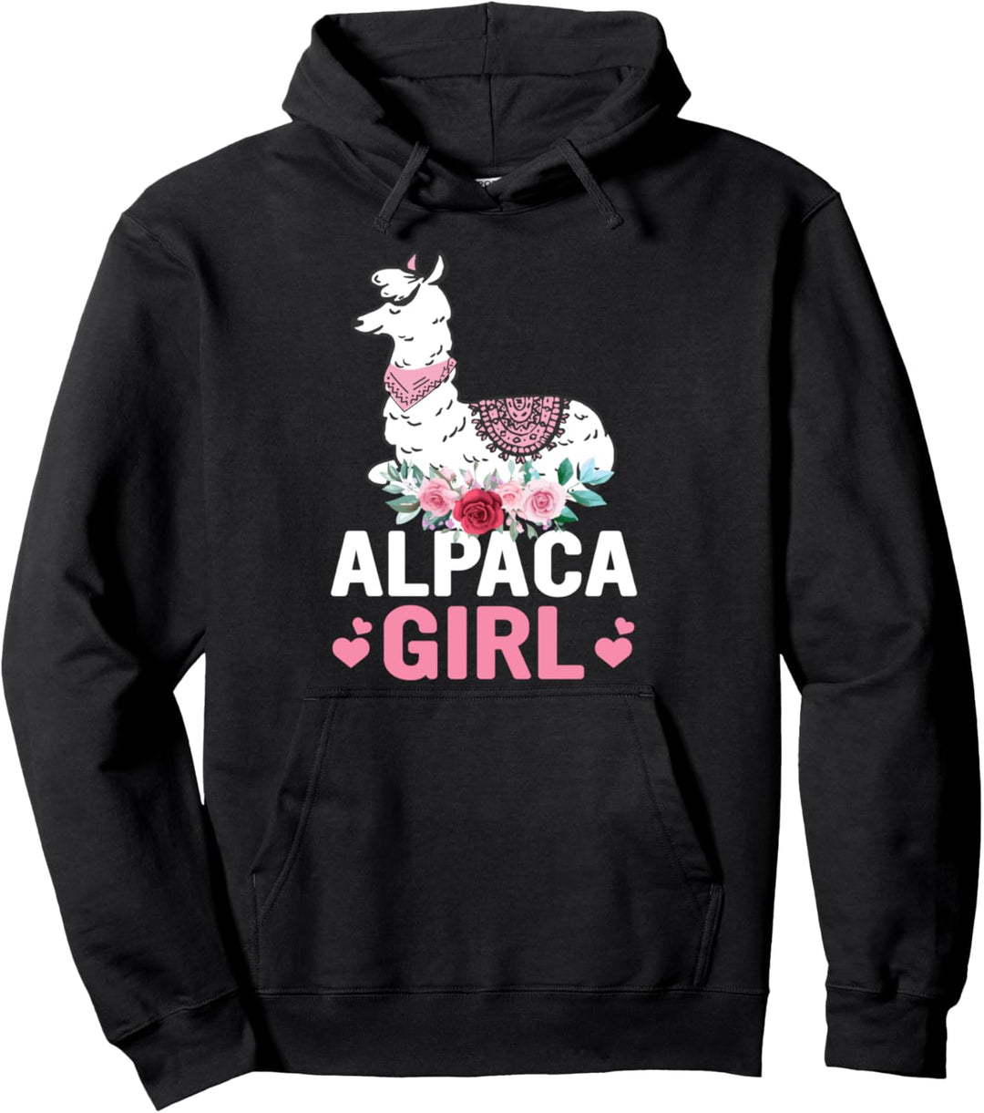 Alpaka Mädchen Pullover Hoodie