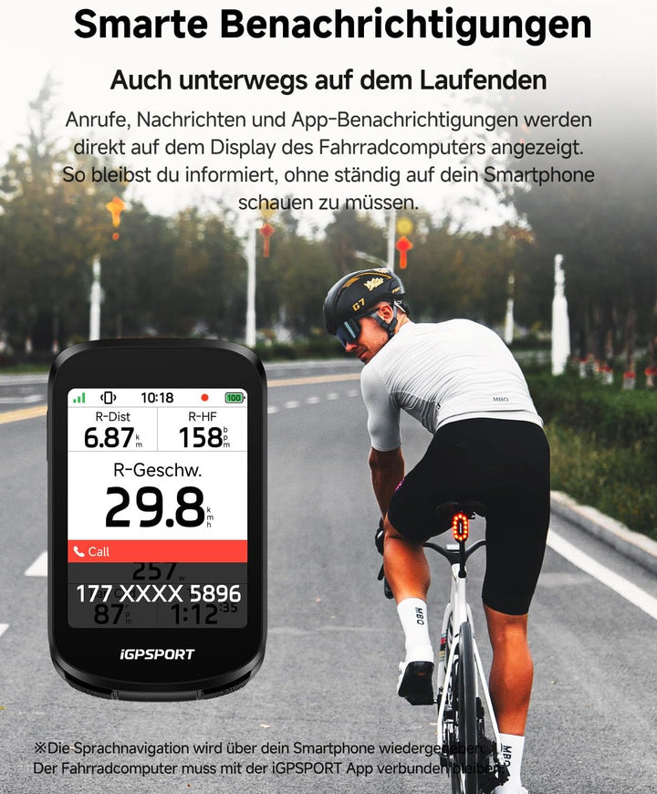 iGPSPORT BSC200 Pro GPS Fahrradcomputer mit 3-Zoll-Farb-Touchscreen