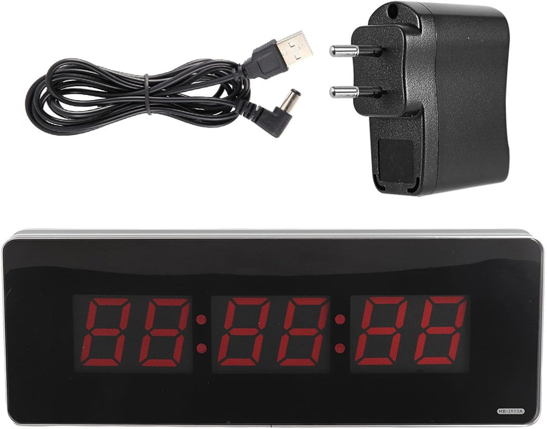 Jeffergarden LED Wanduhr Digital, Wall Clock LED Uhr Digital Home Digitale Wanduhren für Wohnzimmerd