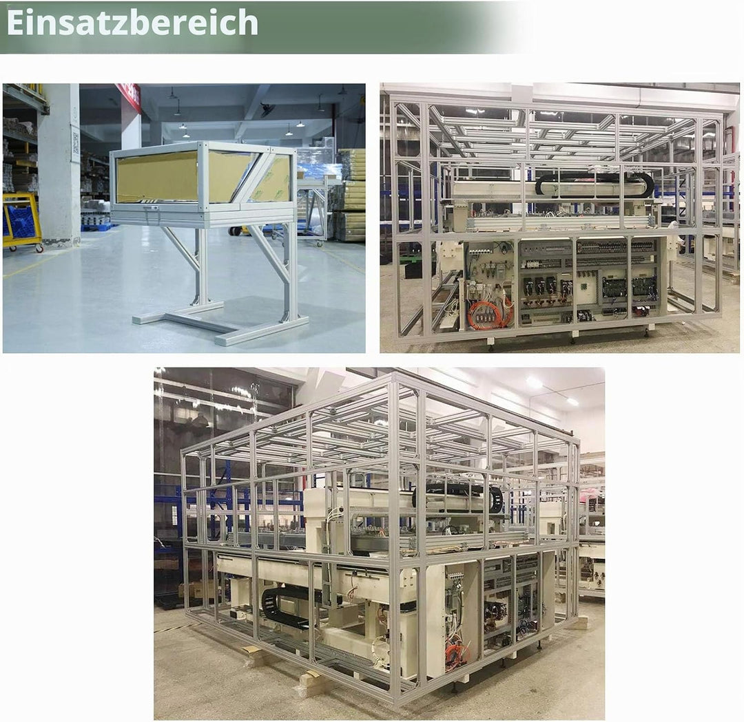 EYPINS 10X Winkelverbinder ALU, Winkel Befestigung Befestigungsmaterial Aluprofil 30x30 30x60 Nut 8