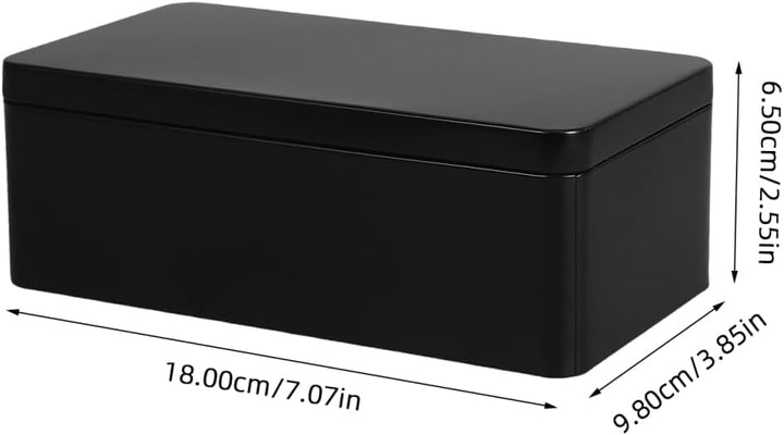 PRETYZOOM Weissblech-Aufbewahrungsboxen 2 Stück 7.09X3.86X2.56In Metall Aufbewahrungsbox Mit Dichtem