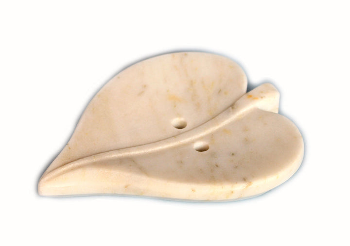 KLEO Seifenschale aus Marmor, Stein, Seifenhalter für Badezimmerzubehör, Badewanne, Waschbecken oder