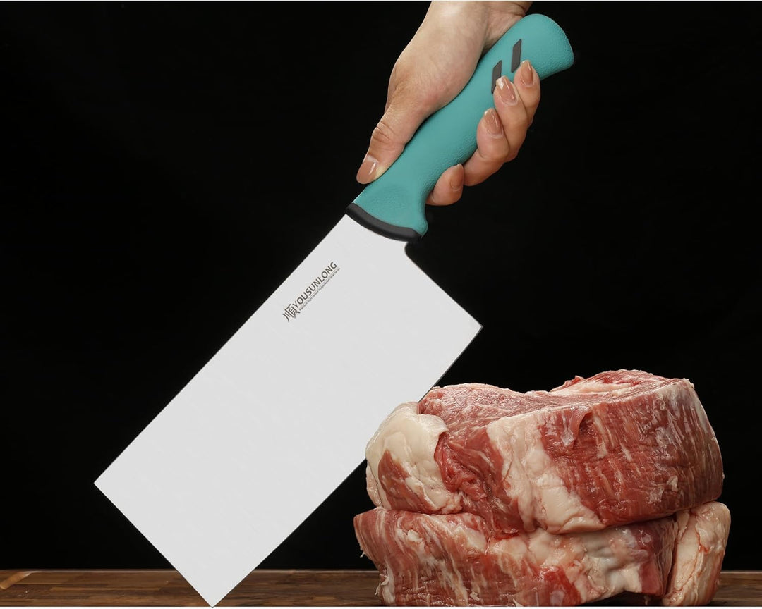 YOUSUNLONG Hackmesser - 203mm Fleisch- und Gemüseschneidmesser - Klinge aus hochwertigem Molybdänsta