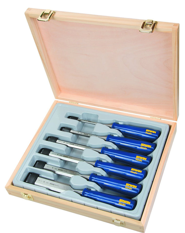 IRWIN TM444S6 IWTM444S6 Blue Chip M444 Stechbeitel-Satz 6, 10, 13, 19, 25, 32 mm, 6-teilig, 6 Stück