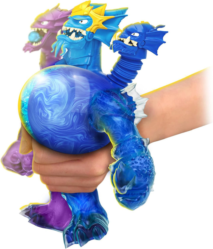 Heroes of Goo Jit Zu Deep GOO Sea King Hydra-Figur mit 3-in-1-Schleim-Power, 3 Köpfen und Licht- & S
