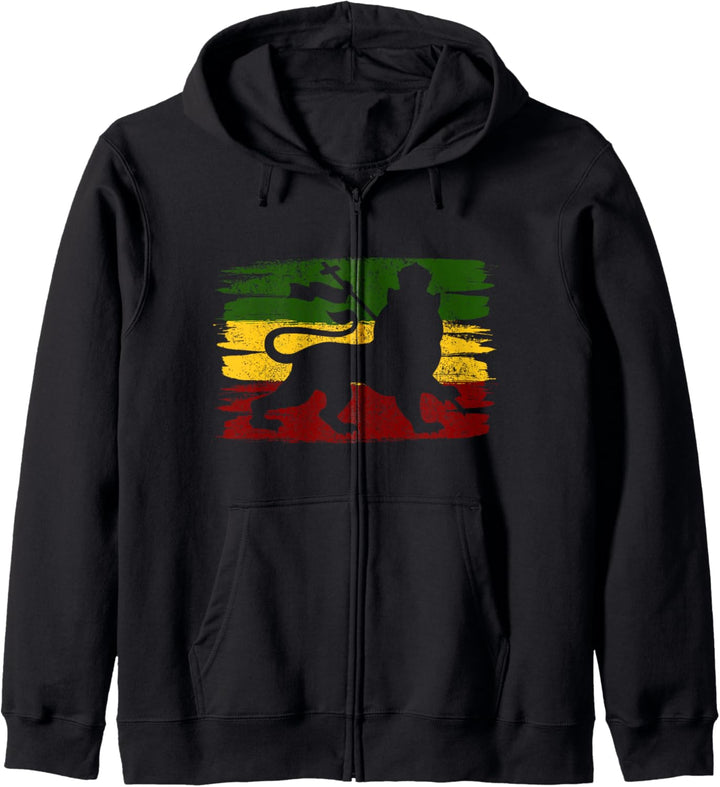 Rastafari Jamaika Reggae Musik Rasta Lion Of Judah Kapuzenjacke