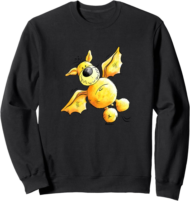 Lustige Gelbe Fledermaus I Bat I Fun Tiermotiv Sweatshirt