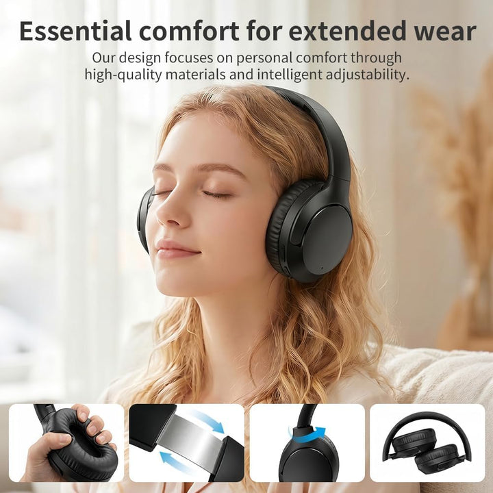 Kopfhörer Kabellos Bluetooth Over Ear, Active Noise Cancelling Kopfhörer, Bluetooth 5.4, Hi-Res Soun