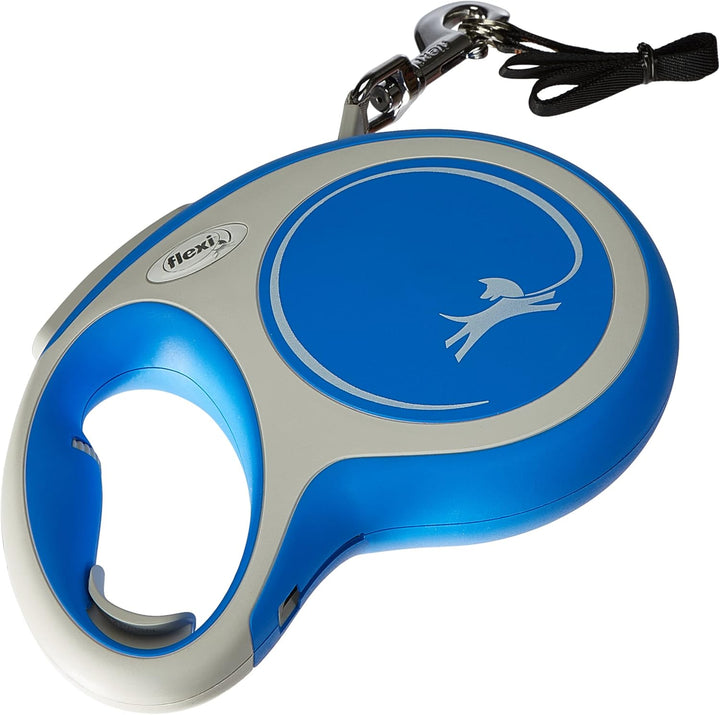 Kerbl Flexi - Rollschnur New Comfort Band - 8 Meter bis 50 kg - Blau - 1 Stück Blau small, Blau smal