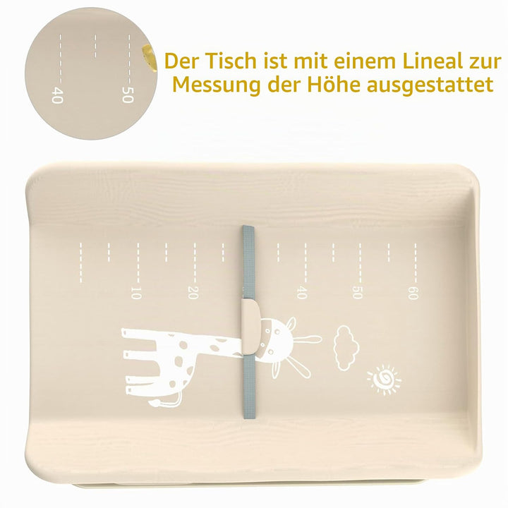 OHMG Wickeltisch für Babys,tragbarer klappbarer Wickeltisch mit Rollen,Mobile wickeltisch klappbar,w
