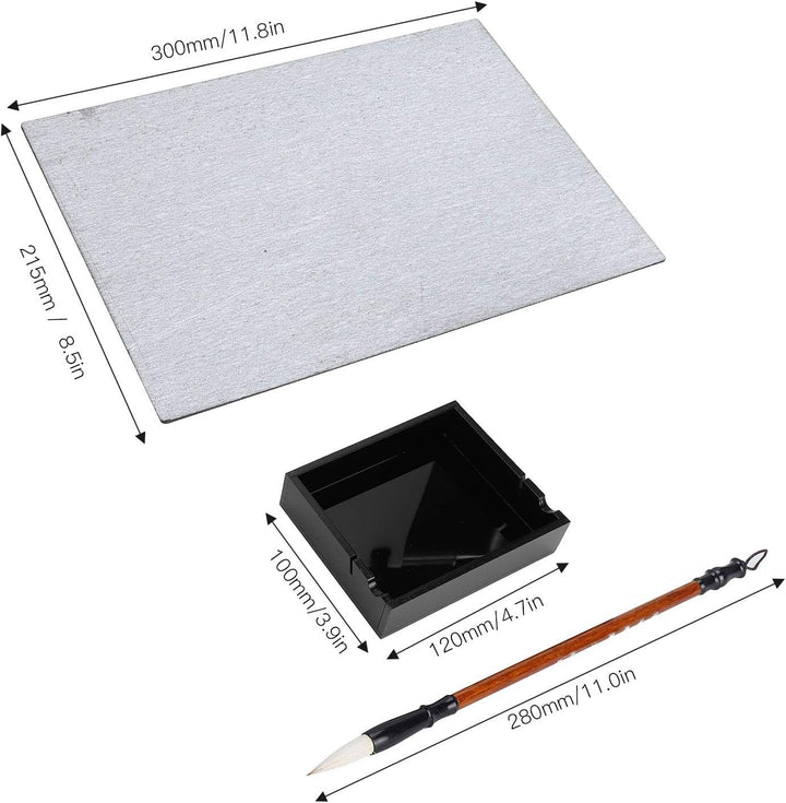 Wasserzeichnungs Künstlertafel, Wasseraufbewahrungsbox, Buddha Brett Set, Pinsel, Wasser Schreibtafe