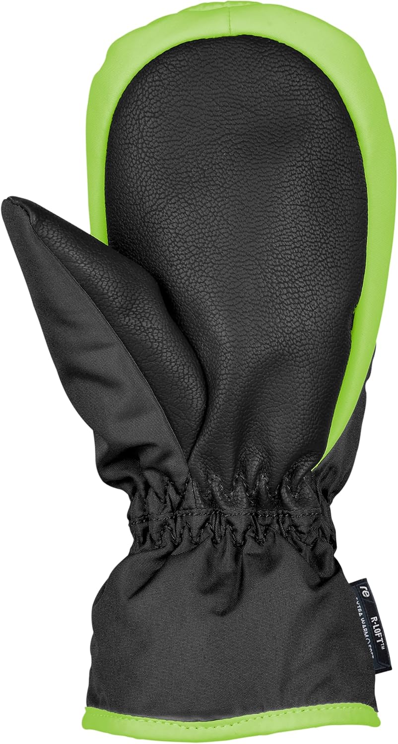 Reusch Unisex Baby Ben Mitten Handschuhe black/Neon green I, black/Neon green I