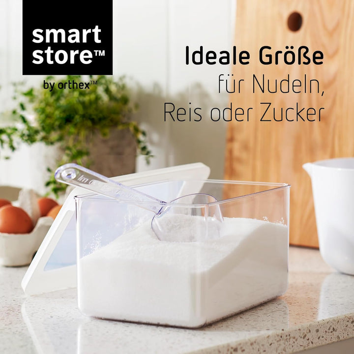 SmartStore Vorratsdosen 1.65L – 4er Set Luftdicht - Plastik Aufbewahrungsbox mit Deckel, BPA Frei, S