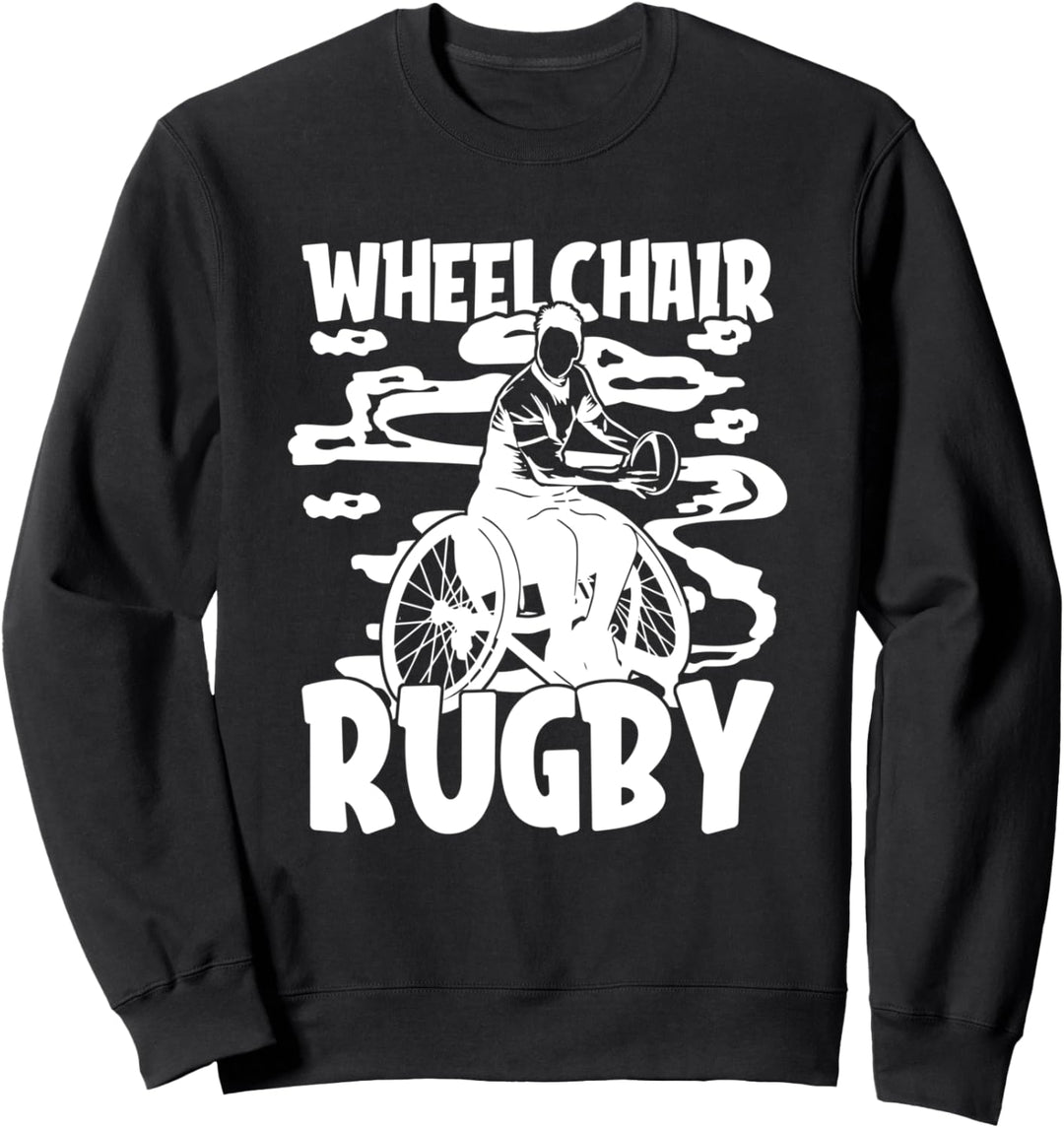 Rugby Rollstuhl Ball Sport Spieler - Teamsport Rugby Sweatshirt