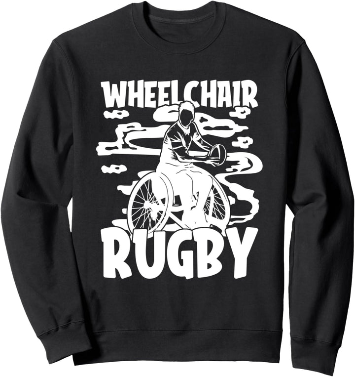 Rugby Rollstuhl Ball Sport Spieler - Teamsport Rugby Sweatshirt