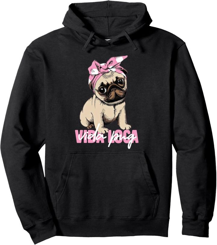 Netter Mops-Welpenentwurf Pullover Hoodie