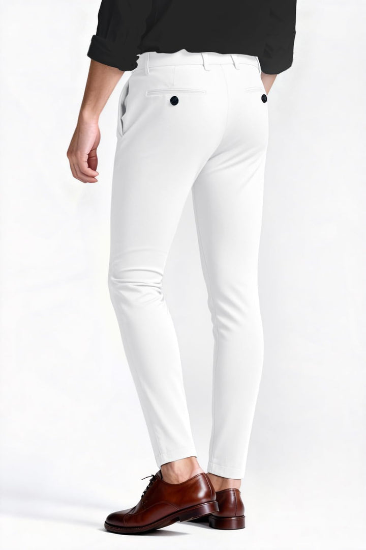 GINGTTO Herren Chino Hose Skinny Stretch Flat-Front Smart Stoffhose | Super Stretchy,Flat Front Chin