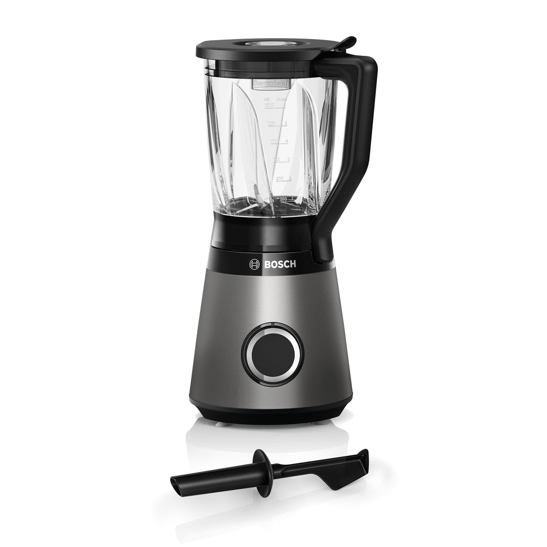 Bosch Standmixer VitaPower Serie 4 MMB6172S, Edelstahl-Klingen Made in Germany, 1,5l ThermoSafe Glas