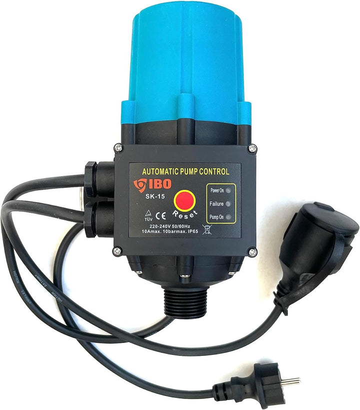 IBO Pumpensteuerung SK-15 Elektronische Druckschalter Hydrophorschalter Gartenpumpe Tiefbrunnenpumpe