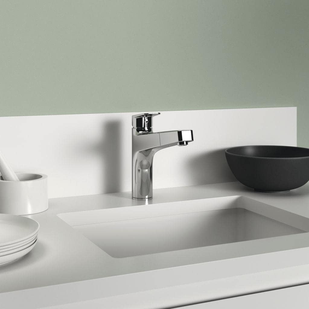 Ideal Standard BD331AA Ceraplan Küchenarmatur hoch angesetzter Gussauslauf ohne Handbrause Gussausla