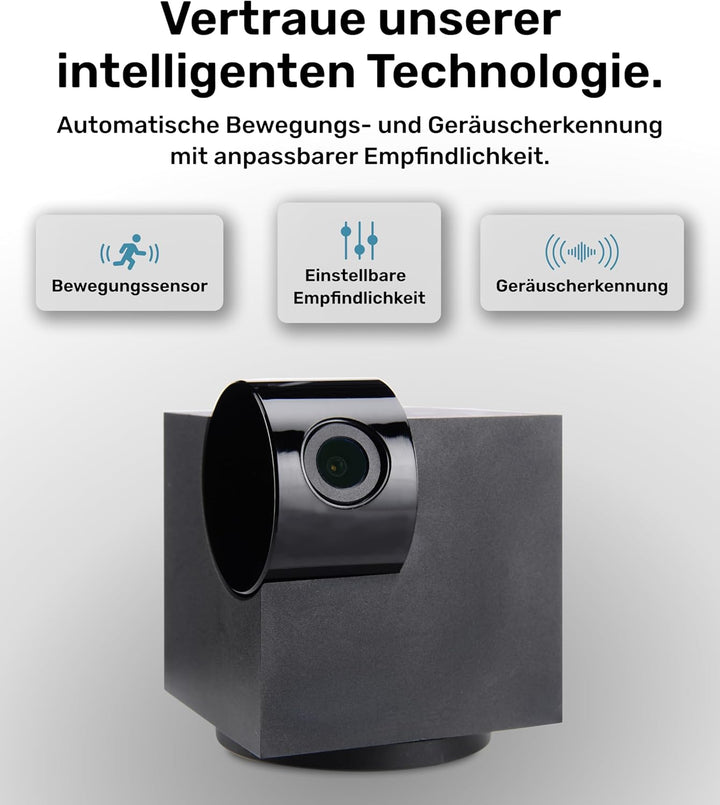 PetTec Cam 360° 2er Set, Hundekamera mit App, WLAN, Sprachfunktion &amp; Nachtsicht für Zuhause - Hausti