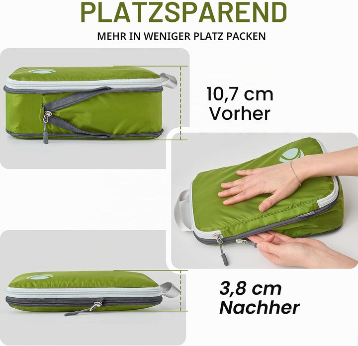 Cipway Kompression Koffer Organizer Set für Rucksack ，Ultraleichte Packtaschen Compression Packing C