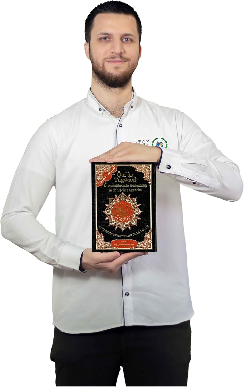 Tajweed Koran - Deutsche Bedeutung Übersetzung und Transliteration, Grösse:17×24 cm - Schwarz
