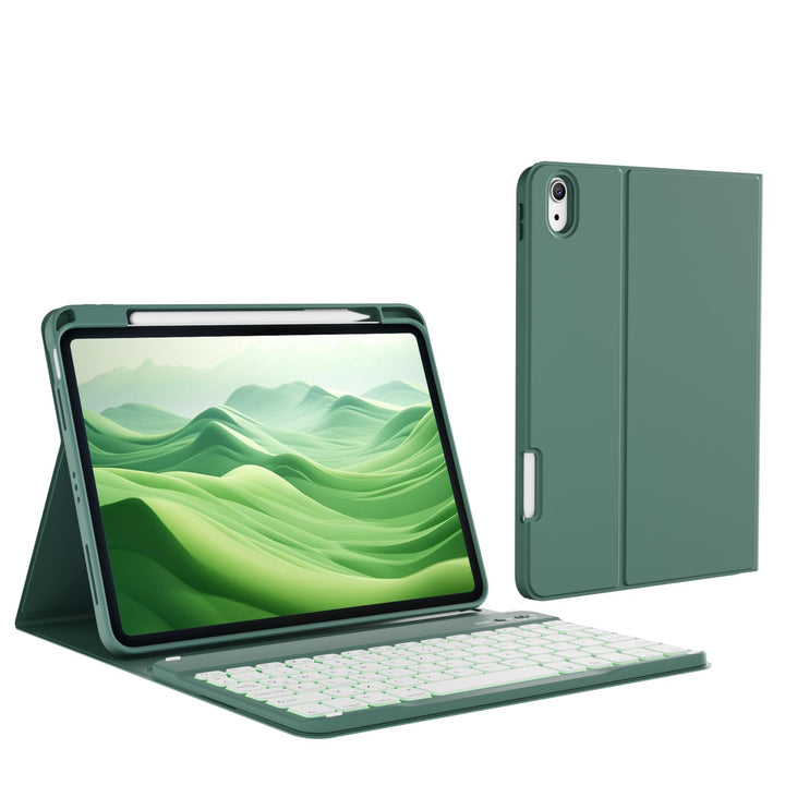 Hülle mit Tastatur für iPad A16 11. / 10. Generation (11 Zoll 2025/10,9 Zoll 2022) mit Stifthalter,
