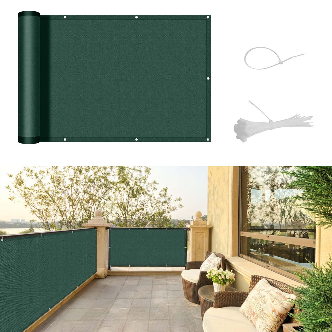 SUNNY GUARD Balkon Sichtschutz Wetterfest 90x600cm Balkonverkleidung Balkonabdeckung Balkonumspannun