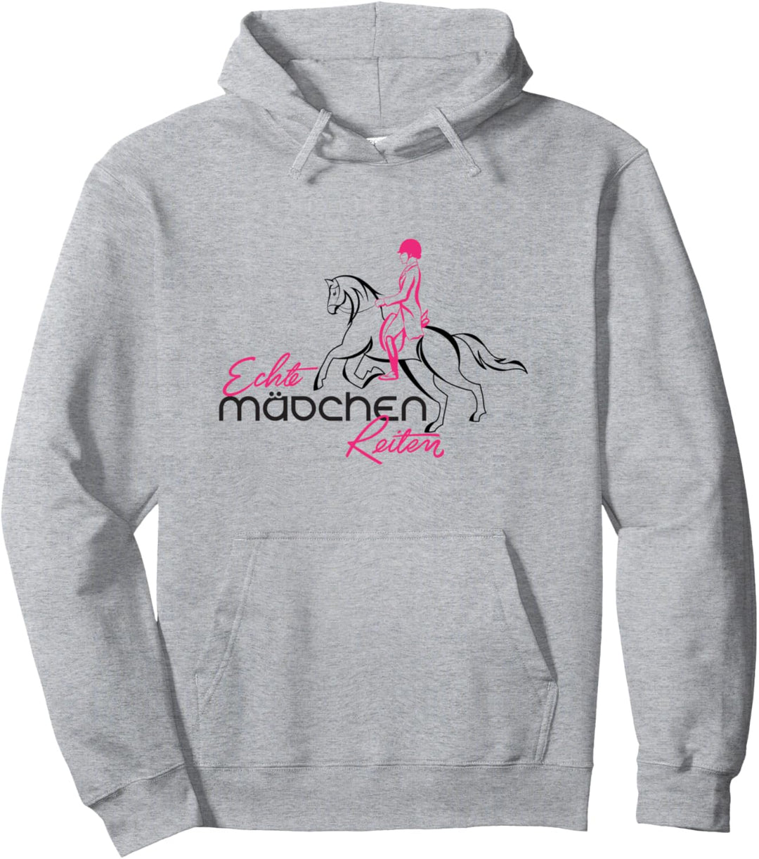 Echte Mädchen Reiten Geschenk Reiterin Frauen mit Pferden Pullover Hoodie