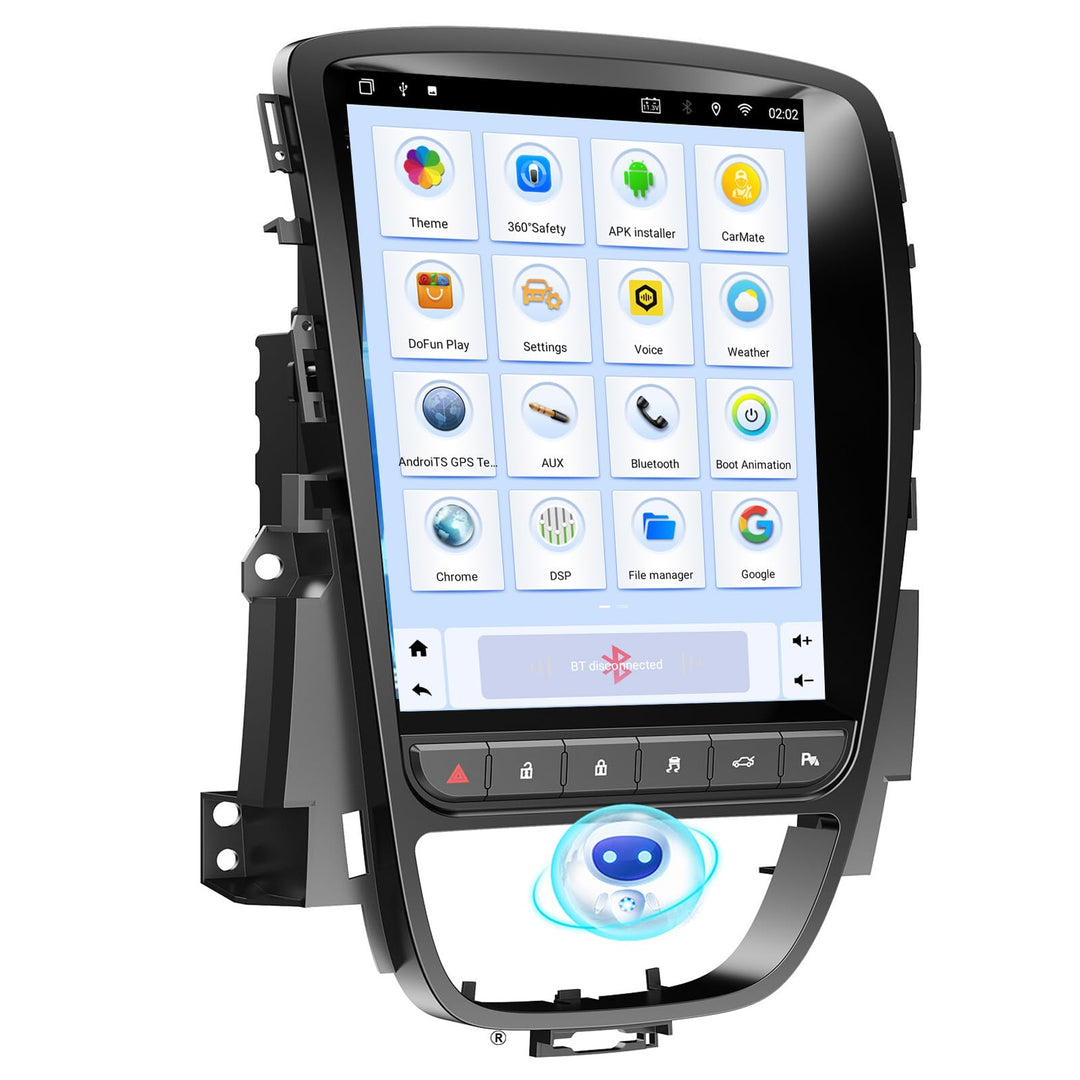 9.7 Zoll HD Auto Radio Autospieler 2+32GB GPS Navigation Carplay/Android Touchscreen Player Autoradi