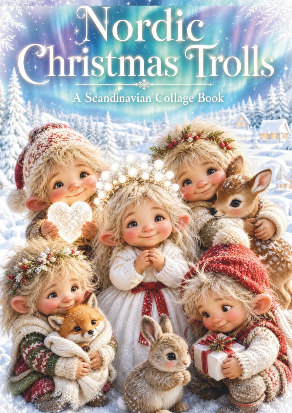 Nordic Christmas Trolls: A Scandinavian Collage Book, Taschenbuch