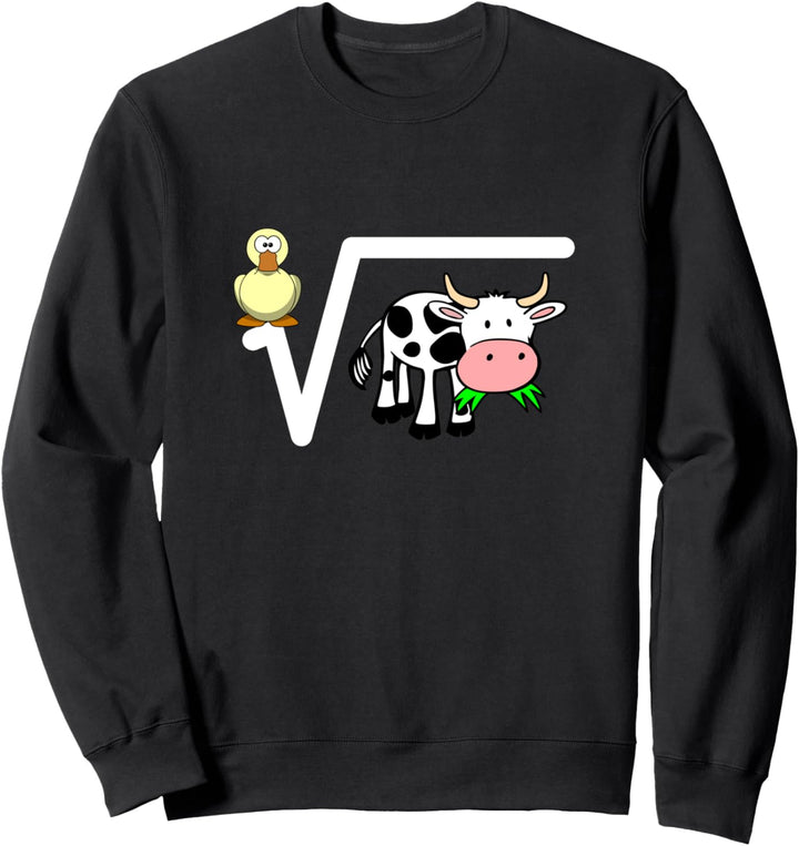 N-te Wurzel Aus Q Ente Wurzel Kuh Witziges Mathe Mathematik Sweatshirt