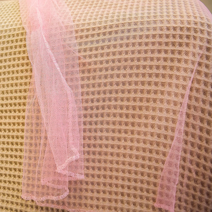Rosa Betthimmel mit vorgeklebten leuchtenden Sternen - Prinzessinen Moskitonetz für Mädchen Zimmerde