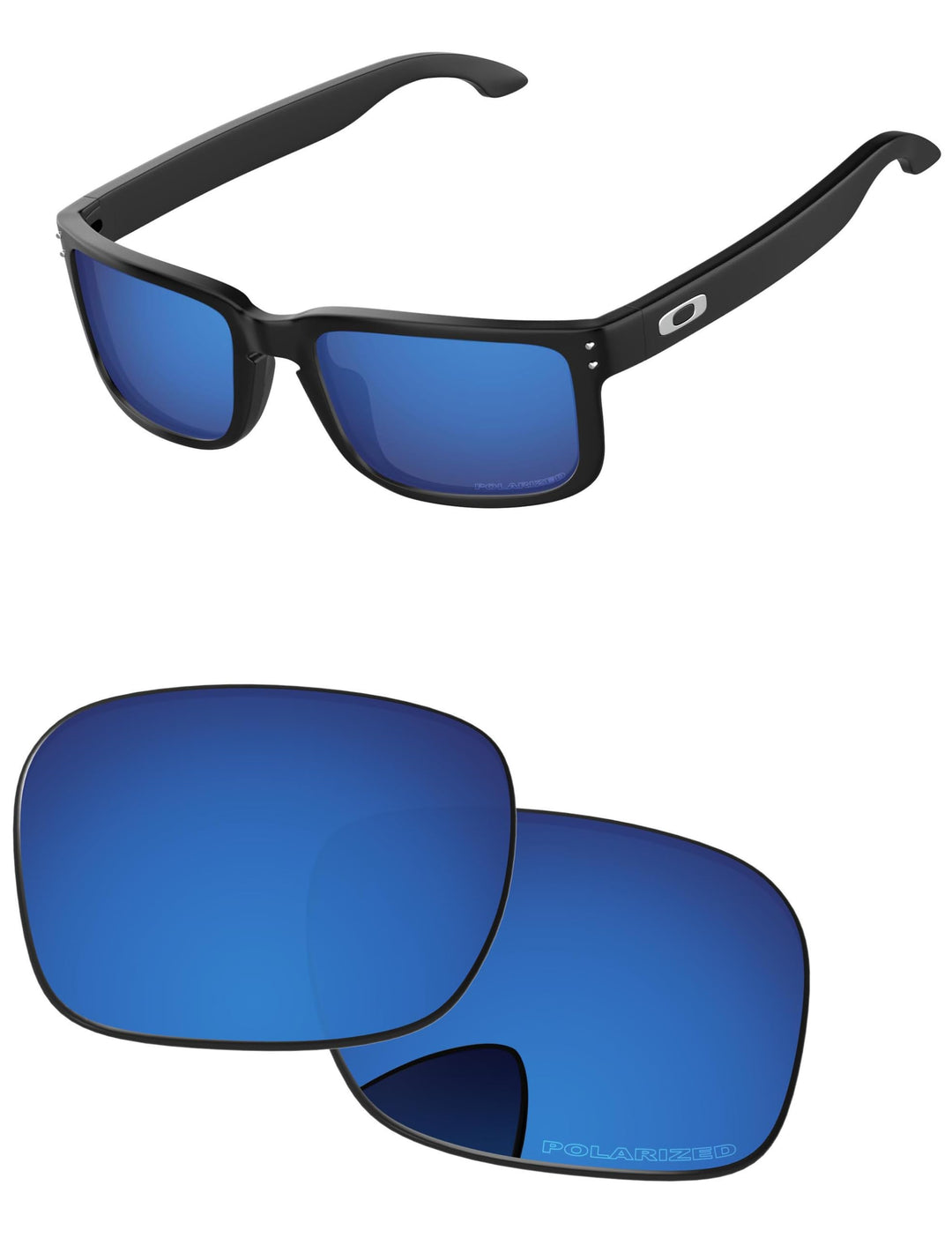PapaViva Ersatzgläser für Oakley Holbrook Mix OO9384 Tiefwasser - Polarisiert, Tiefwasser - Polarisi