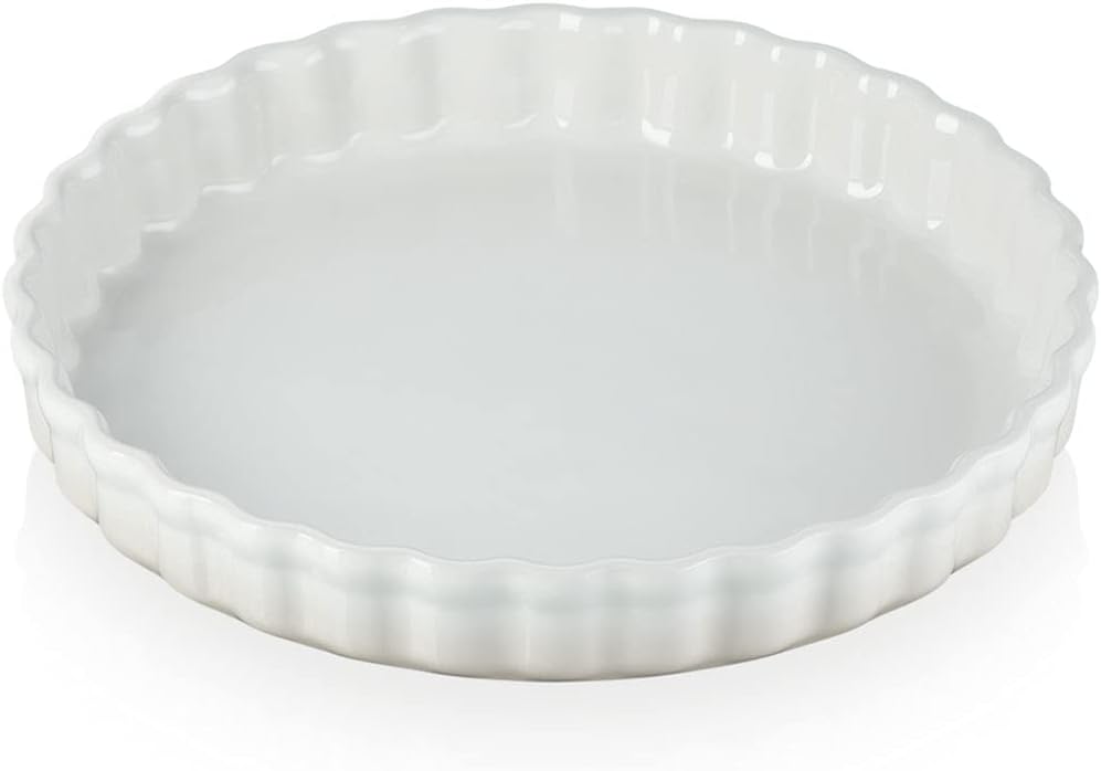 Le Creuset Tarteform aus Steinzeug, 28 cm, 2.1 Liter, Meringue, 71120287160001 Meringue 28 cm, Merin