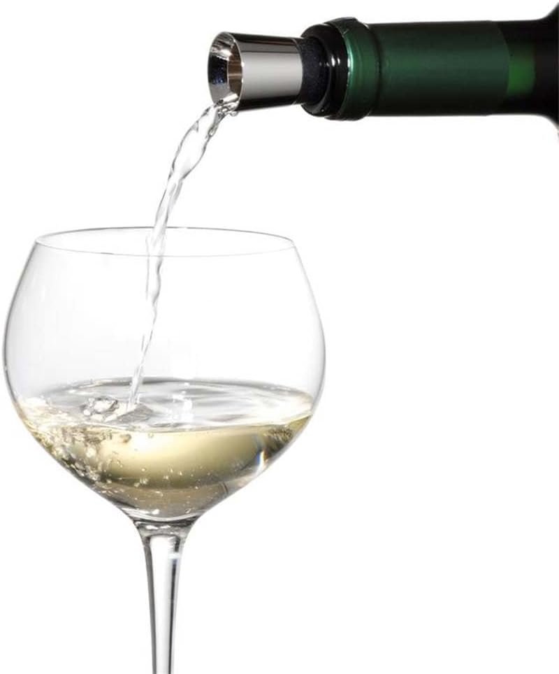 WMF Vino 2in1 Weinausgiesser mit Flaschenverschluss, 2,4 cm, Ausgiesser, Cromargan Edelstahl, Siliko