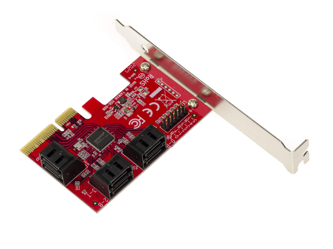 KALEA-INFORMATIQUE PCI Express PCIe 3.0 4X SATA 3.0 6 Ports Karte. Port Multiplier Unterstützung für