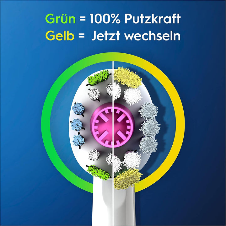 Oral-B 3DWhite Aufsteckbürsten für elektrische Zahnbürste, 10 Stück, aufhellende Zahnreinigung mit C