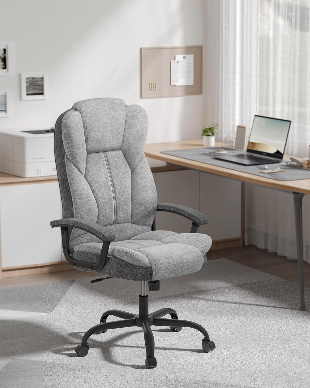 SONGMICS Bürostuhl, Schreibtischstuhl, Gaming-Stuhl mit Armlehnen, Computerstuhl, Chefsessel, höhenv