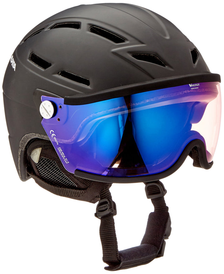 ALPINA Griva Visor Vhm Skihelm 51-55 cm Black Matt, 51-55 cm Black Matt