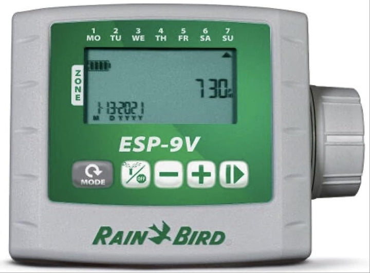 Rain Bird batteriebetriebenes Steuergerät ESP-9V 6 Stationen Bewässerungscomuter Bewässerungscontrol