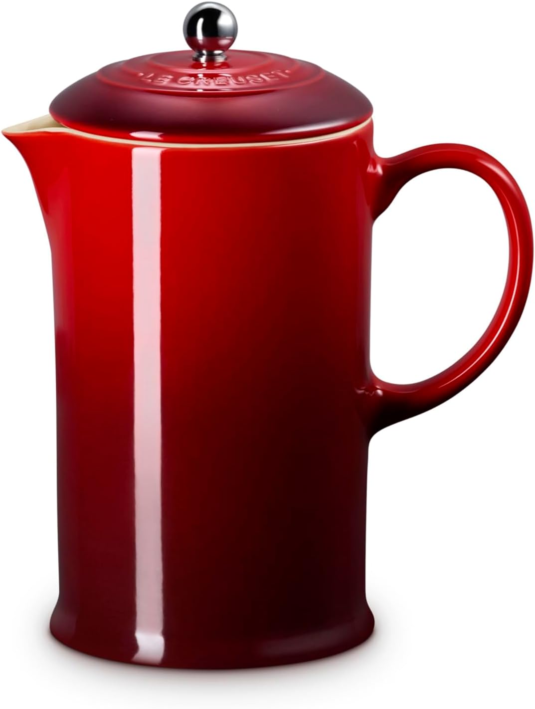 Le Creuset Kaffee-Bereiter/French Press mit Edelstahl-Presseinsatz, 800 ml, Steinzeug,