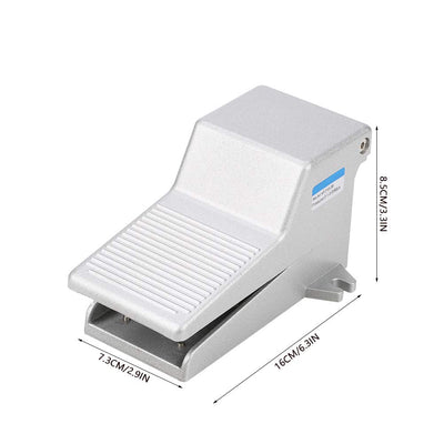 G1 / 4 2 Position 5-Wege Pneumatik Fussschalter Steuerventil Luftschalter Aluminiumlegierung