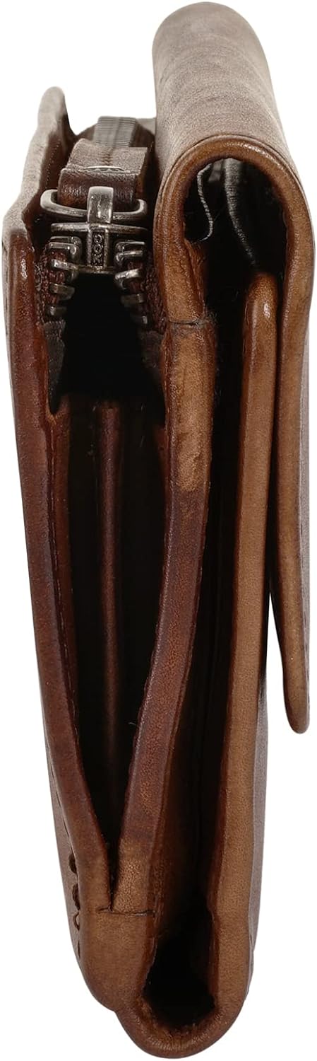 Spikes & Sparrow Geldbörse Echt Leder Cognac Damen - 021749