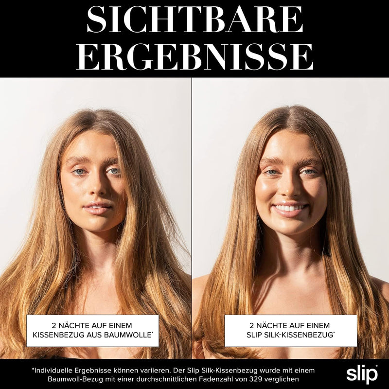 Slip Silk Kissenbezug aus Seide - zum Schutz der Haare, gegen Schlaffalten und Akne - Kissenbezug au