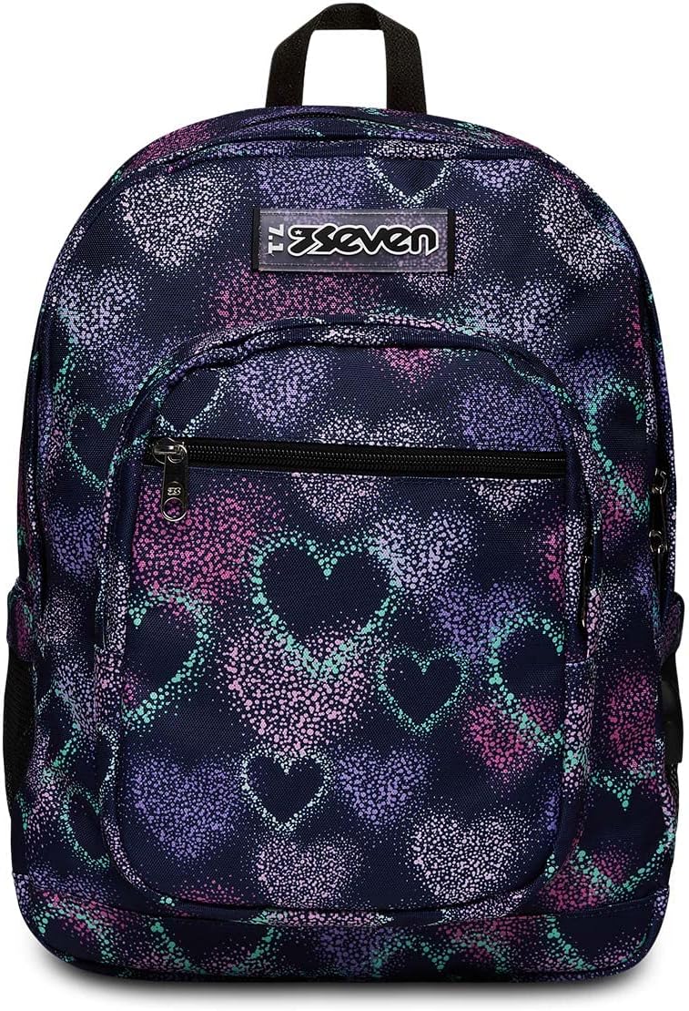 Seven Unisex Kinder Freethink Rucksack Rucksack Freethink (3er Pack) 33 x 44 x 20 cm Festival Fuchsi