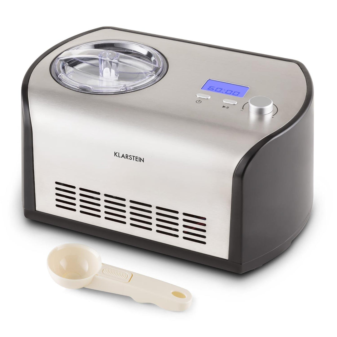 Klarstein Snowberry & Choc - Eismaschine, Speiseeismaschine, Eisbereiter, 135 Watt, 1,2 Liter Fassun